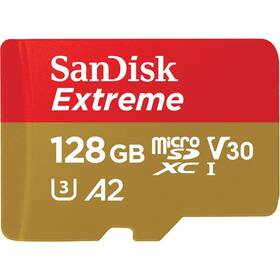 Pamäťová karta SANDISK 128GB UHS-I U3 (190R/90W) + adaptér 

