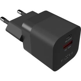  Nabíjačka do siete FIXED Mini s USB-C PD/USB QC 3.0, 20W