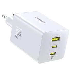 Nabíjačka do siete Baseus EnerFill FE11 100W 2x USB-C, 1x USB biela

