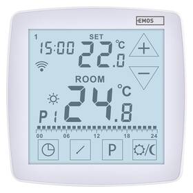 Termostat EMOS GoSmart, izbový, programovateľný, drôtový, WiFi biely

