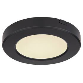 LED stropné svietidlo GLOBO Lasse, kruh, 13 cm, LED, 6W čierne

