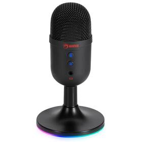 Mikrofón Marvo MIC-06, RGB čierna farba
