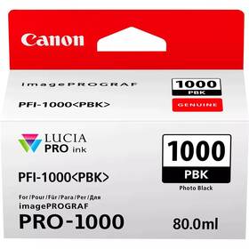 Cartridge Canon PFI-1000 PBK, 80 ml, foto čierna 

