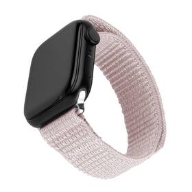 Remienok FIXED Nylon Sporty Strap na Apple Watch 42/44/45mm ružový

