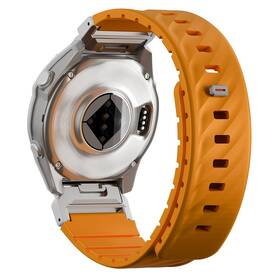 Remienok Uniq Fluo magnetický na Garmin SmartWatch Quick Release/QuickFit 26mm oranžový

