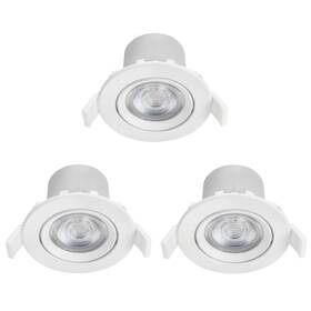 Vstavané svietidlo Philips Sparkle SL261, 5,5 W, 3 ks biele

