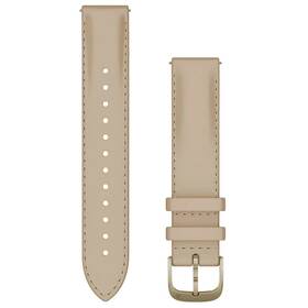 Remienok Garmin Quick Release (18 mm), kožený, pracka cream gold béžový

