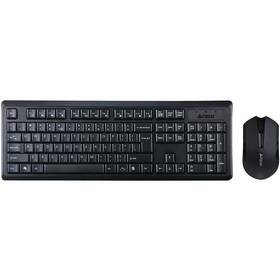Klávesnica s myšou A4Tech 4200N + V-Track optická myš, USB, CZ čierna

