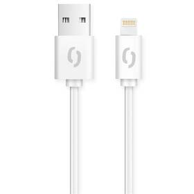 Kábel Aligator USB/Lightning, 2m biely

