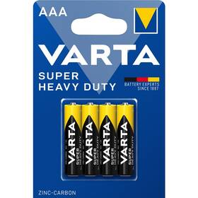 Batérie zinkovo-uhlíková Varta Super Heavy Duty AAA, R03, blister 4 ks 

