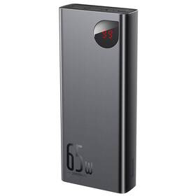 Powerbank Baseus Adaman Metal s digitálnym displejom QC + PD 20000mAh 65W čierny

