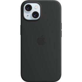  Kryt na mobil Apple Silicone Case s MagSafe pre iPhone 15 - čierny
