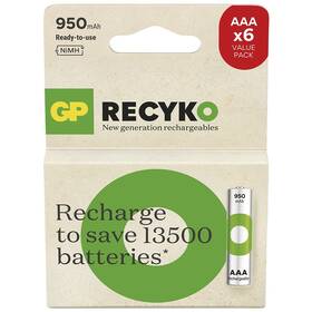 Batéria nabíjacia GP ReCyko 950 AAA (HR03), 6 ks 

