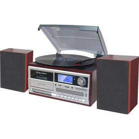 Mikro HiFi systém Roadstar HIF-8892 EBT strieborný/hnedý

