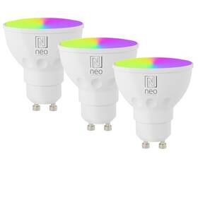 Inteligentná žiarovka IMMAX GU10 4,8W RGB+CCT, ZigBee, Tuya, 3ks 

