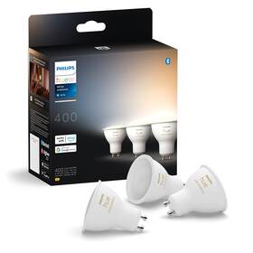 Inteligentná žiarovka Philips 4,2W, GU10, White Ambiance, 3 ks 

