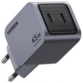 Nabíjačka do siete UGREEN Nexode Pro 45W GaN 2xUSB-C čierna/sivá

