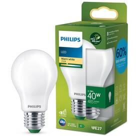 LED žiarovka Philips 40W, A60, E27, teplá bílá 

