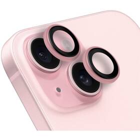 Ochranné sklo šošovky fotoaparátu Obal:Me Lens Protector na Apple iPhone 15/15 Plus ružové

