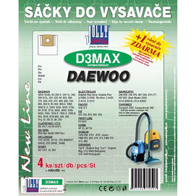 Vrecká pre vysávače Jolly MAX D 3 (4 ks) 

