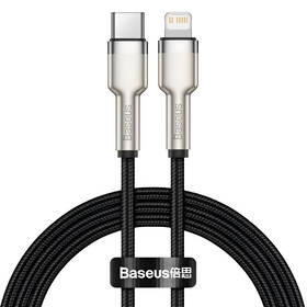 Kábel Baseus Cafule USB-C/Lightning PD 20W, 2m čierny

