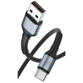 Kábel 3mk Hyper N-SERIES USB/USB-C, 18W, 2m čierny


