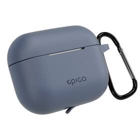 Puzdro Epico silikónové s karabínou pre AirPods Pro 3 modré

