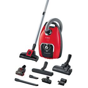 Podlahový vysávač Bosch BGB8PET3A červený

