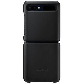 Kryt na mobil Samsung Leather Cover na Galaxy Z Flip čierny

