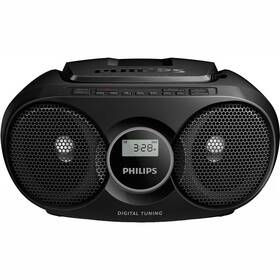 Rádioprijímač s CD Philips AZ215B čierny

