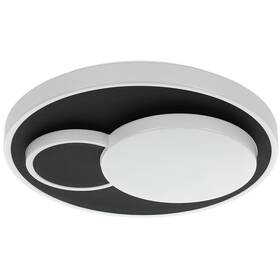 LED stropné svietidlo Eglo Lepreso, okrúhle čierne

