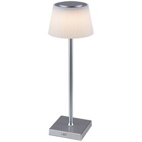 Stolná lampa Rabalux Taena 76013 strieborná/biela

