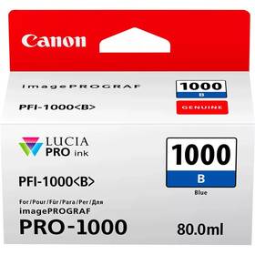 Cartridge Canon PFI-1000 B, 80 ml modrá

