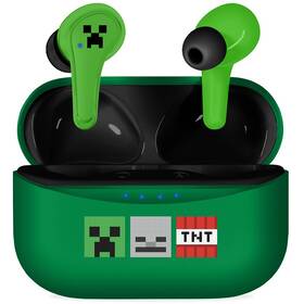 Slúchadlá OTL Technologies Minecraft Icons TWS zelená

