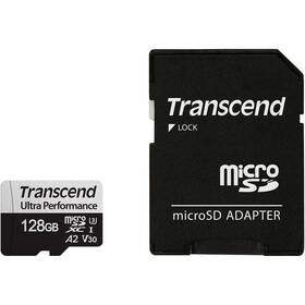 Pamäťová karta Transcend 340S microSDXC 128GB UHS-I U3 V30 A2 (160R/125W) + adapter 

