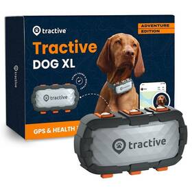 GPS lokátor Tractive DOG XL – Adventure Edition sivá farba
