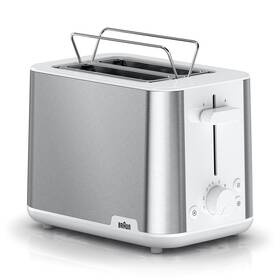 Hriankovač Braun HT1510.WH strieborný/biely

