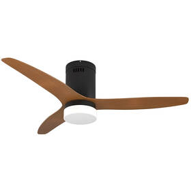 LED stropné svietidlo IMMAX NEO LITE VENTO SMART s ventilátorom 18W Tuya Wi-Fi čierne/hnedé

