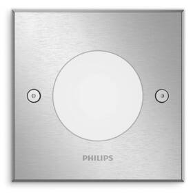 Svietidlo vonkajšie Philips Crust SQ, LED, zápustné nerez
