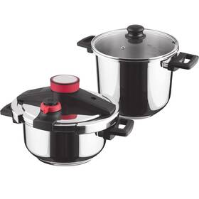 Tlakový hrniec Lamart LT1230 Steam, 4 + 7 l nerez

