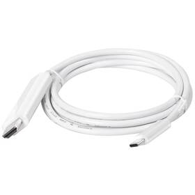 Kábel Club3D USB-C/HDMI 2.0 4K60Hz, UHD, 1,8m biely

