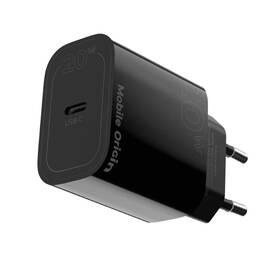 Nabíjačka do siete Mobile Origin PD20W MO11, 1x USB-C čierna

