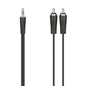 Kábel Hama Jack 3,5 mm / 2x cinch (RCA), 1,5 m čierny

