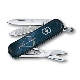 Nôž vreckový Victorinox ZODIC CLASSIC SD, Sagittarius 58 mm modrý

