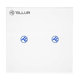 Spínač Tellur WiFi Smart, 2 porty, 1800 W, 10 A biely

