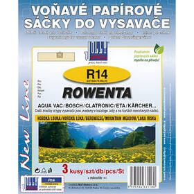 Vrecká pre vysávače Jolly 3118S R 14 Rowenta (3 ks) - horská lúka 

