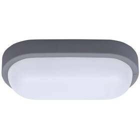 LED stropné svietidlo Solight oválne, 20W, 1500lm, 4000K, IP54 sivé

