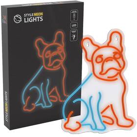 LED dekorácie Manta PES BULDOČIEK NEON 

