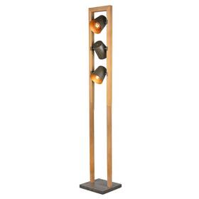 Stojacia lampa TRIO Bell, 3x E14 drevená

