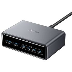 Nabíjačka do siete Anker Prime Charger 200W, USB-C/USB, GaN čierna

